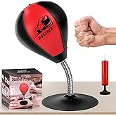 Desktop Punching Bag, Stress Relief Boxing Bag Speed Balls | Desk Punching Bag Stress Buster-Super Suctions to Your Desk, Christmas Thanksgiving White Elephant Gifts for Boss or Coworker