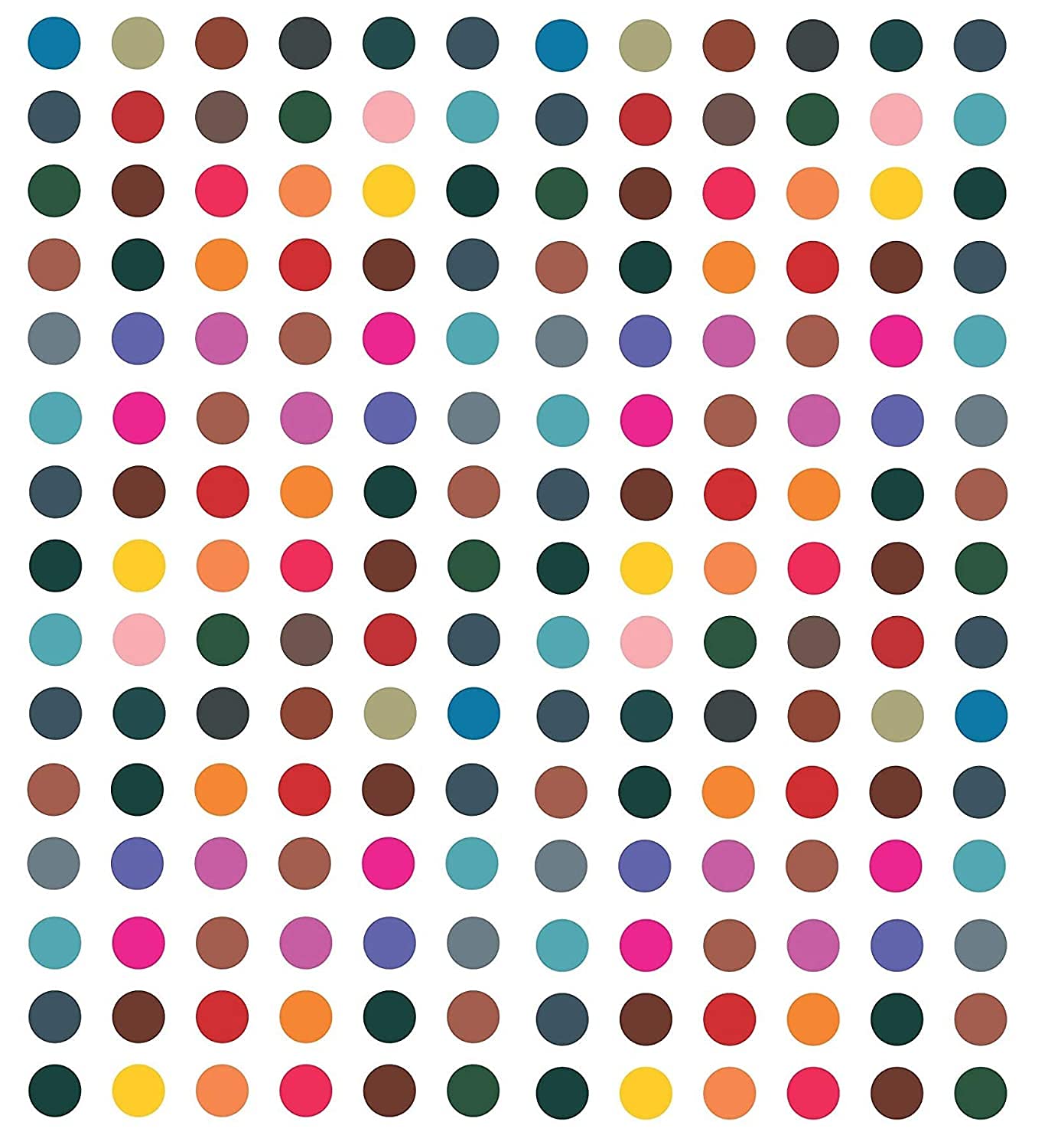 Glamyou Plain multicolor round Big Bindis Sticker Kumkum Bindi for Women Ladies Stylish (Size 8mm,Pack of 180 Bindis)