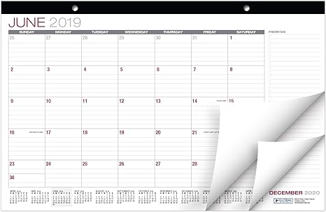 Amazon デスクカレンダー 2018 2019 11インチx17インチ 2018年7月 Amazon デスクカレンダー 2018 2019 11インチx17インチ 2018年7月