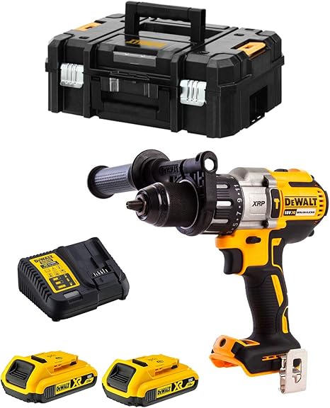 Dewalt Dcd 996 18 V Brushless Li Ion Perceuse Visseuse A Percussion Sans Fil Avec Boitier Tstak 2x Batteries Dcb 183 2 0 Ah Chargeur Dcb 115 Amazon Fr Bricolage