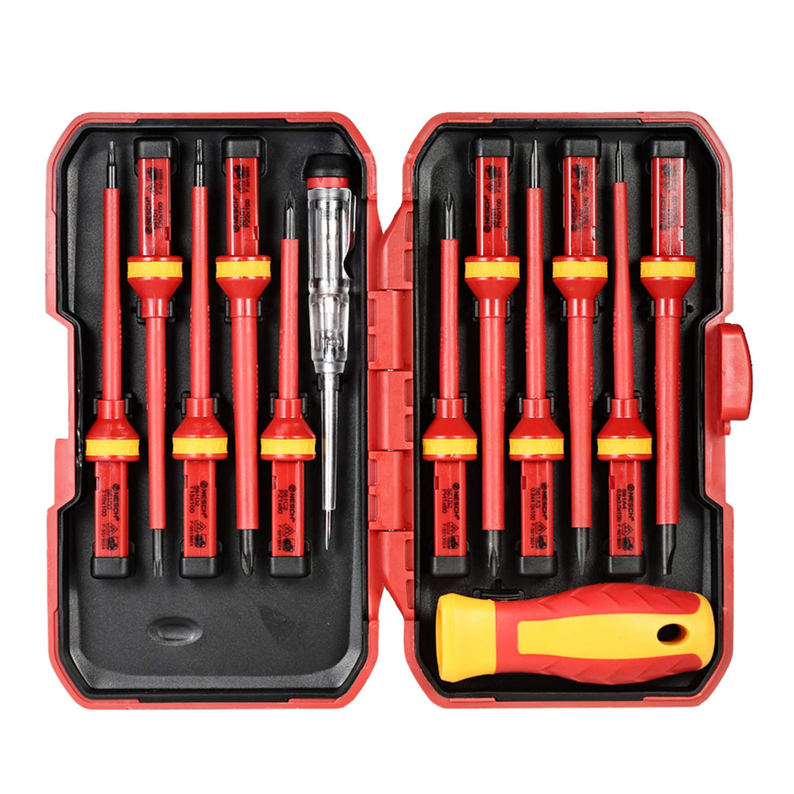 Magnetic Screwdriver Set, Weytoll 13pcs 1000V Changeable Insulated Screwdrivers Set with Magnetic Slotted Phillips Pozidriv Torx Bits Electrician Repair Tools Kit
