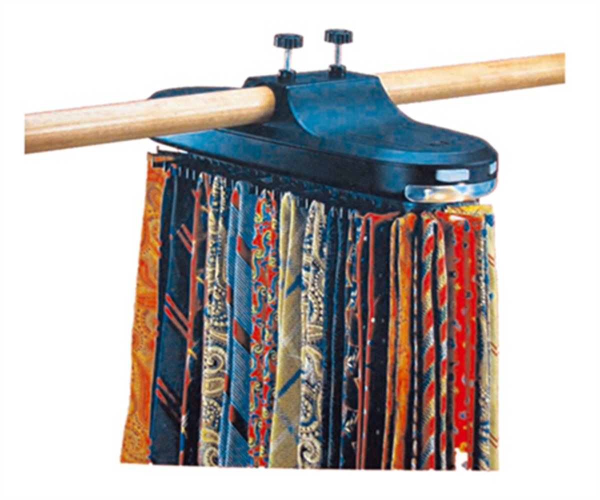 Tie Rack Belt Necktie Rotates Hanger Organizer Closet Revolving With