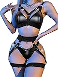 Lilosy Plus Size Curvy Sexy Chain Strappy Garter