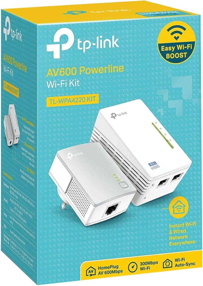 Extensor Powerline kit Wi-Fi AV600 TP-Link TL-WPA4220KI 