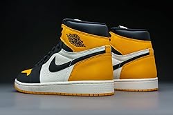 Jordan Mens Air 1 High OG 555088 711 Taxi - Size 10