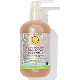 California Baby Super Sensitive Baby Shampoo + Baby Wash | 100% Plant-Based | Unscented Body Wash For Sensitive Skin | Hypoallergenic | 562 mL / 19 oz