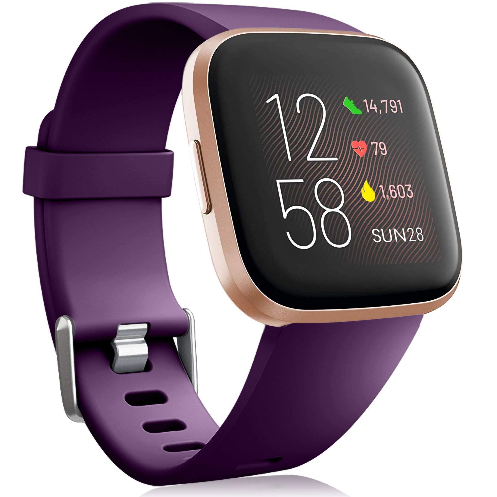 Oielai Wristband for Fitbit Versa 2, Silicone Sport Classic Replacement Band for Women or Men