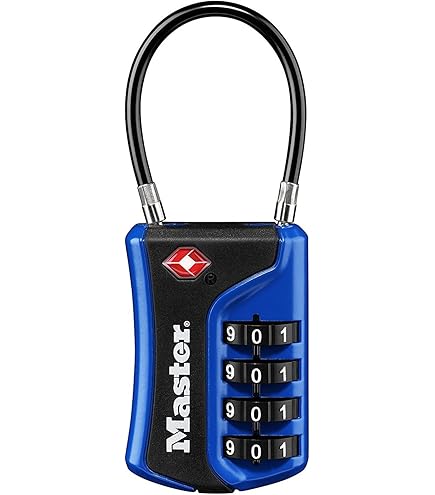 Amazon.com: Master Lock Blue Set Your Own Combination TSA Approved