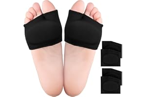 Zixsavk Metatarsal Pads for Women & Men 2 Pack - Gel Cushioned Orthotic Inserts, Ball of Foot Pain Relief for Metatarsalgia, Morton's Neuroma, Metatarsal Support Pads for Women Men (2 Pairs)