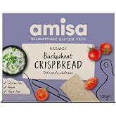 AMISA ORGANICS Organic Buckwheat Wholegrain Crispbread, 120 GR