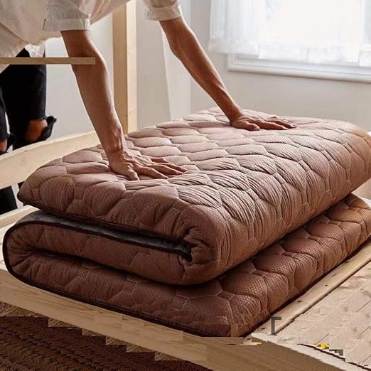 Tapis Tatami Japonais XFQZJG En Rotin Naturel - Antidérapant Pliable - Pour Salon/Chambre - Multiple Tailles