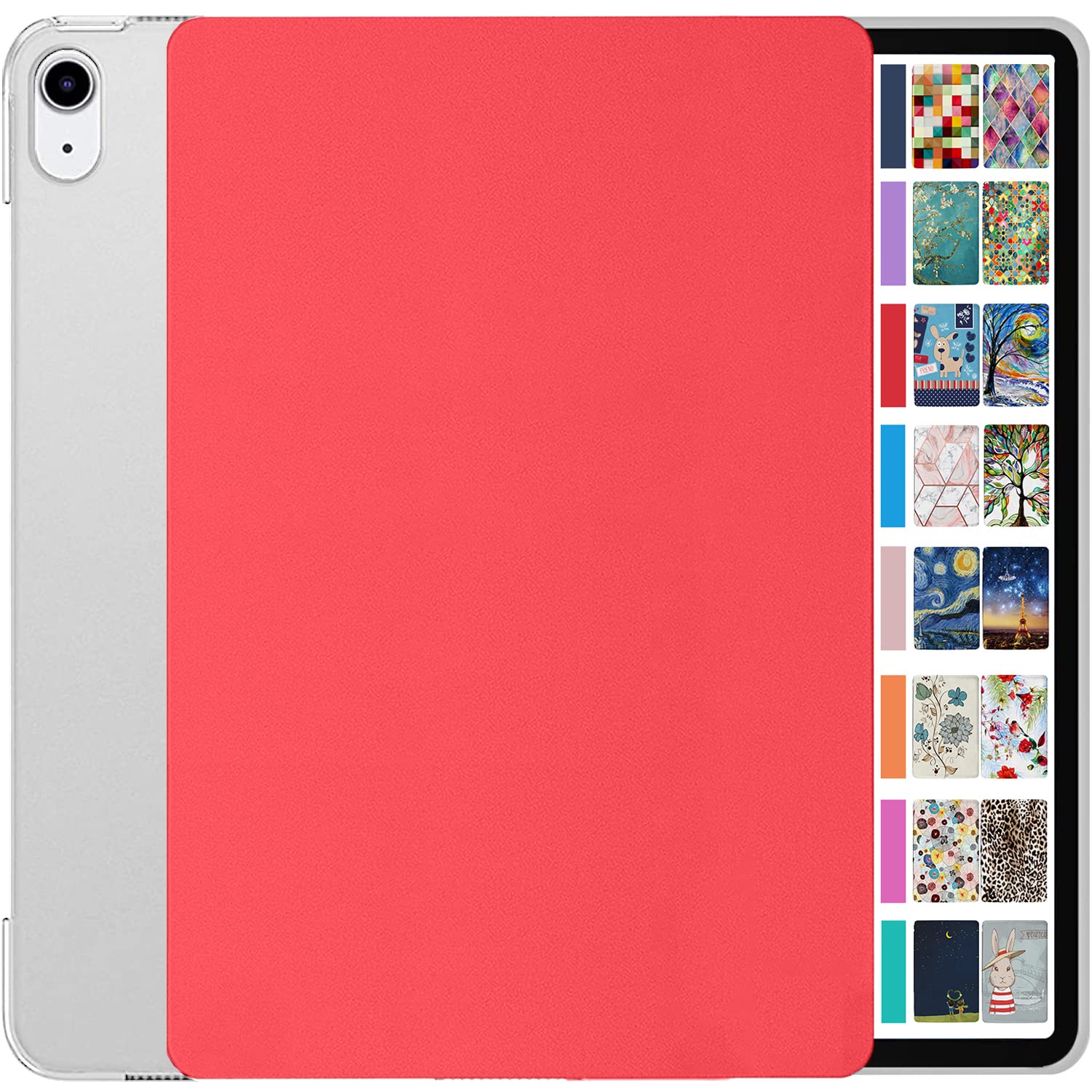 DuraSafe Cases for iPad 8.3 Inch Mini 6 Generation 2021 [ Mini 6th Gen ] A2567 A2568 A2569 MK7M3B/A MLWL3B/A MK7R3B/A MK7P3B/A MK7T3B/A Slim Hard Shell Protective Stand Cover - Red