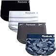 Reebok Womens Briefs Underwear - 4 Pack Seamless Stretch Performance High Cut or Boyshorts Panties for Women (Sizes: S-XL)