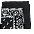 combocube 12 Pack(one Dozen) Multi-Purpose Cotton Paisley Cowboy Bandanas Headband for Men and Women