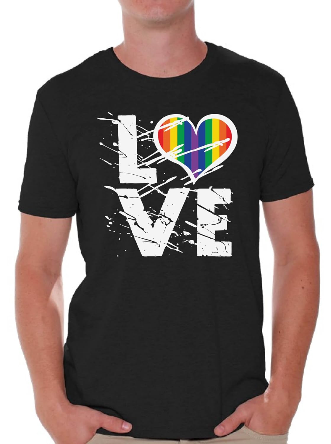 Love T Shirts Tops Love Rainbow Heart T Shirts Tops Lgbtq Pride 1456