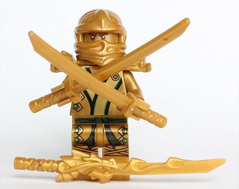 LEGO Ninjago - Minifigur goldener Ninja mit 3 Schwertern