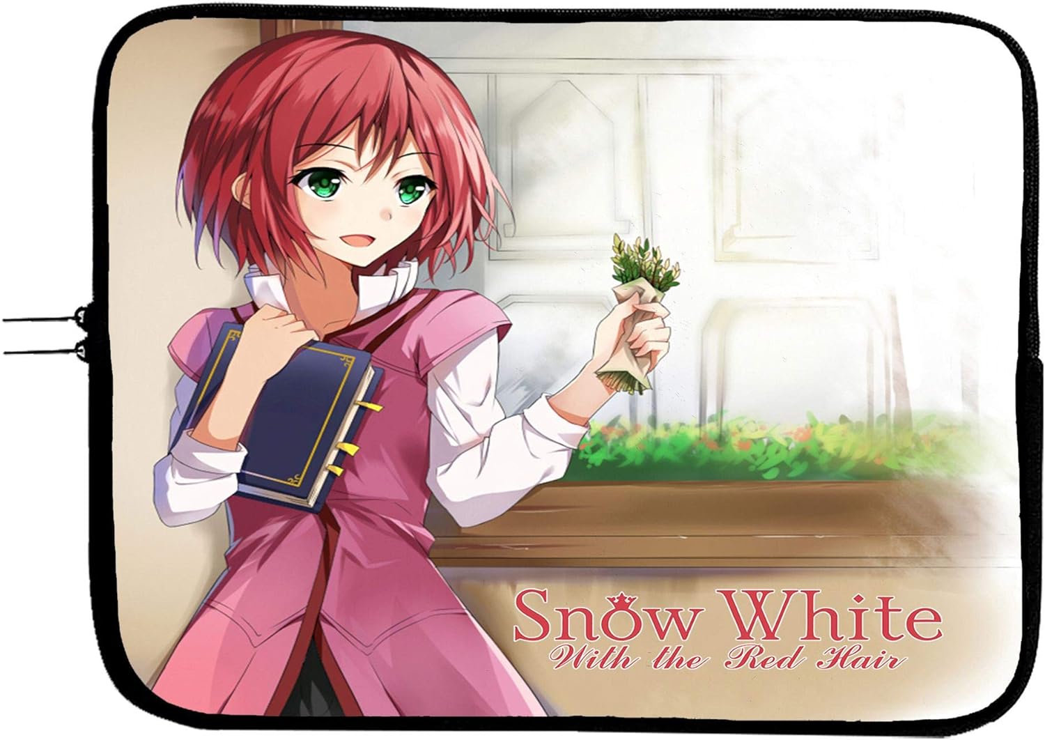 Snow White with the Red Hair Anime Laptop Sleeve Bag w/Mousepad Surface - 15 Inch Laptop Sleeve Case for All Devices Including Notebook Mac Book Pro MacBook Air Surface Pro & other Laptops & Tablets