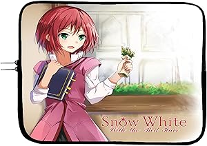 Snow White with the Red Hair Anime Laptop Sleeve Bag w/Mousepad Surface - 15 Inch Laptop Sleeve Case for All Devices Including Notebook Mac Book Pro MacBook Air Surface Pro & other Laptops & Tablets