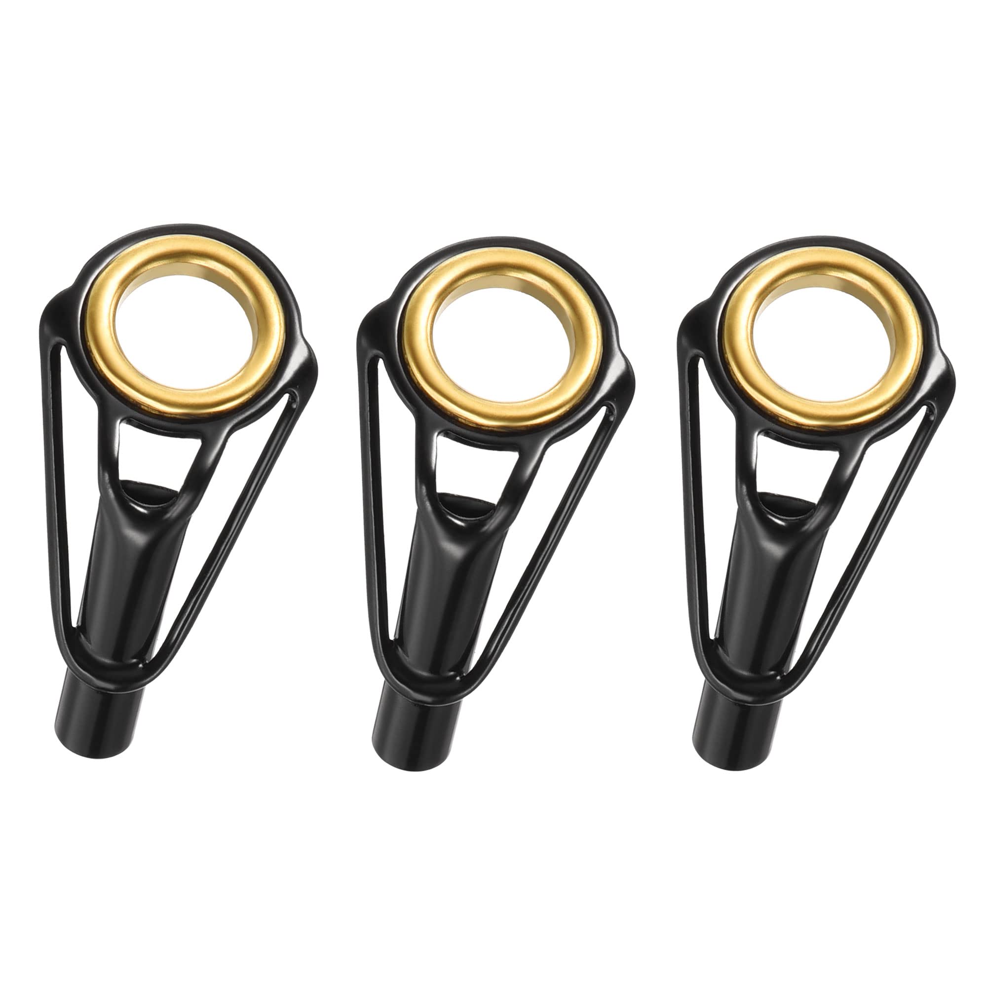 PATIKIL 3.8mm Tube Dia Fishing Rod Tips Repair Kit, 3pcs Stainless Steel Ring Guide for Saltwater Freshwater Fishing