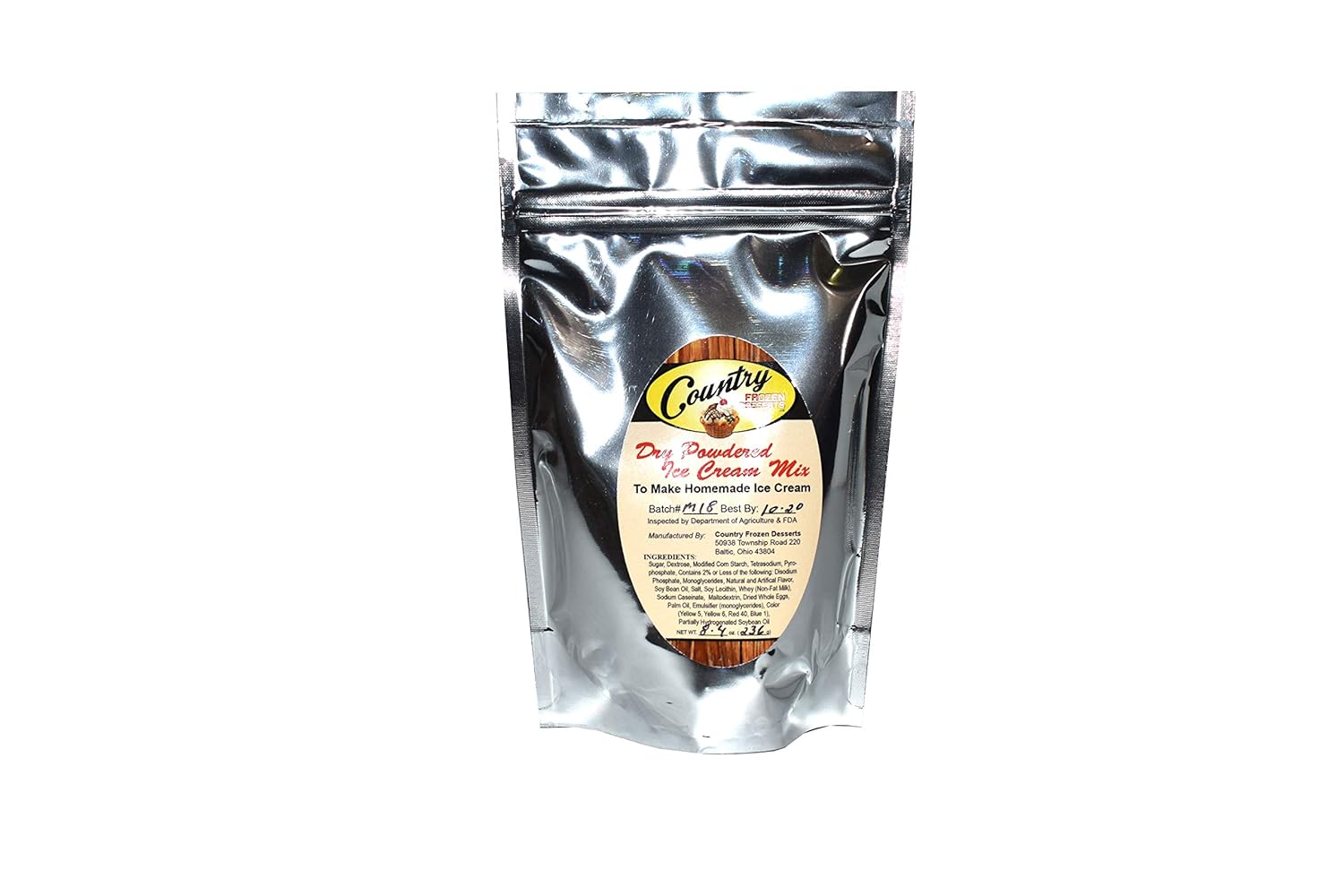 Dry Powdered Ice Cream Mix (126 quarts) Grocery & Gourmet