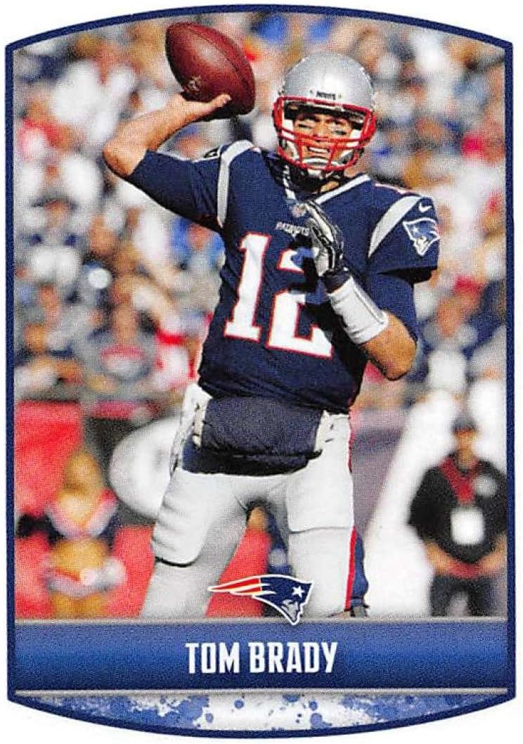 Amazon Com 2018 Panini Nfl Stickers Collection 49 Tom Brady New England Patriots Official Football Sticker Collectibles Fine Art