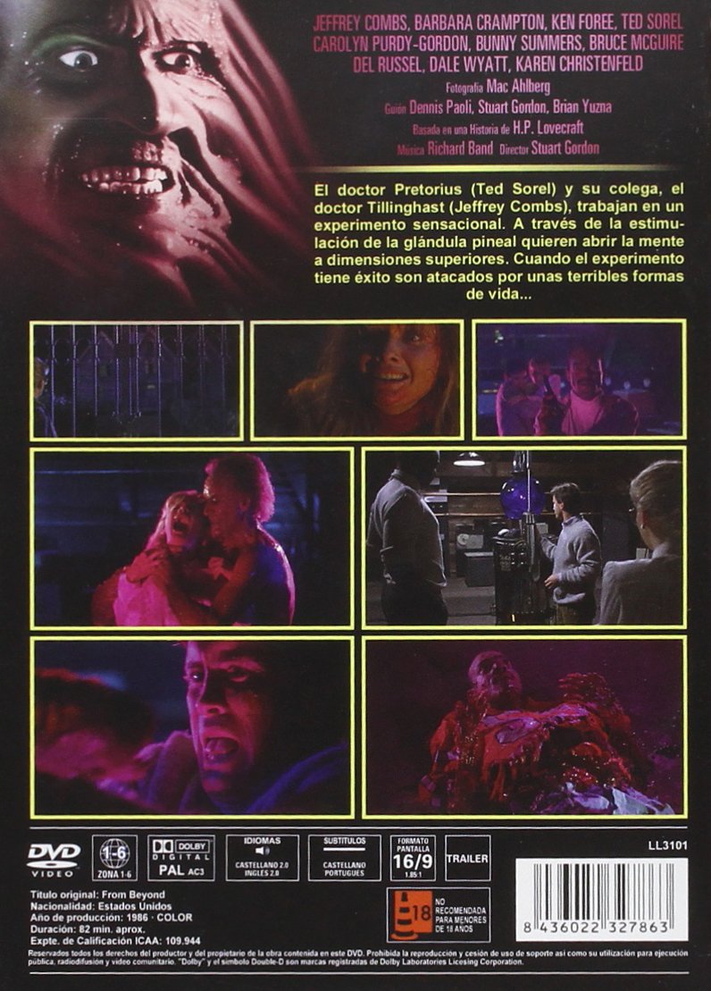 From Beyond Re Sonator Amazoncouk Jeffrey Combs Ken Foree