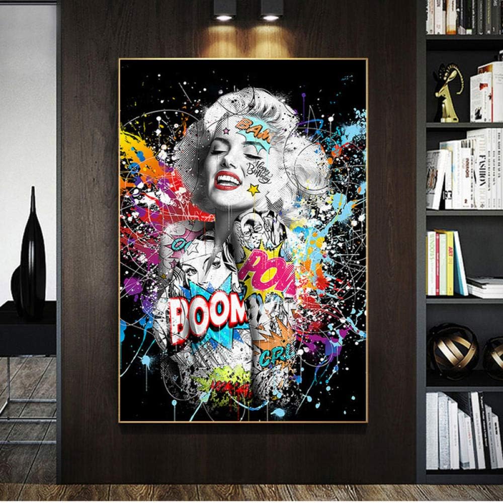Graffiti Art Marilyn Monroe Art Prints Pop Art Poster Retrato Sexy