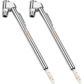 Presta Bike Tire Air Pressure Gauge Pencil 10-120 Psi for Schrader or Presta Valves Car Bicycle Or Motorcycle - 2 Pack