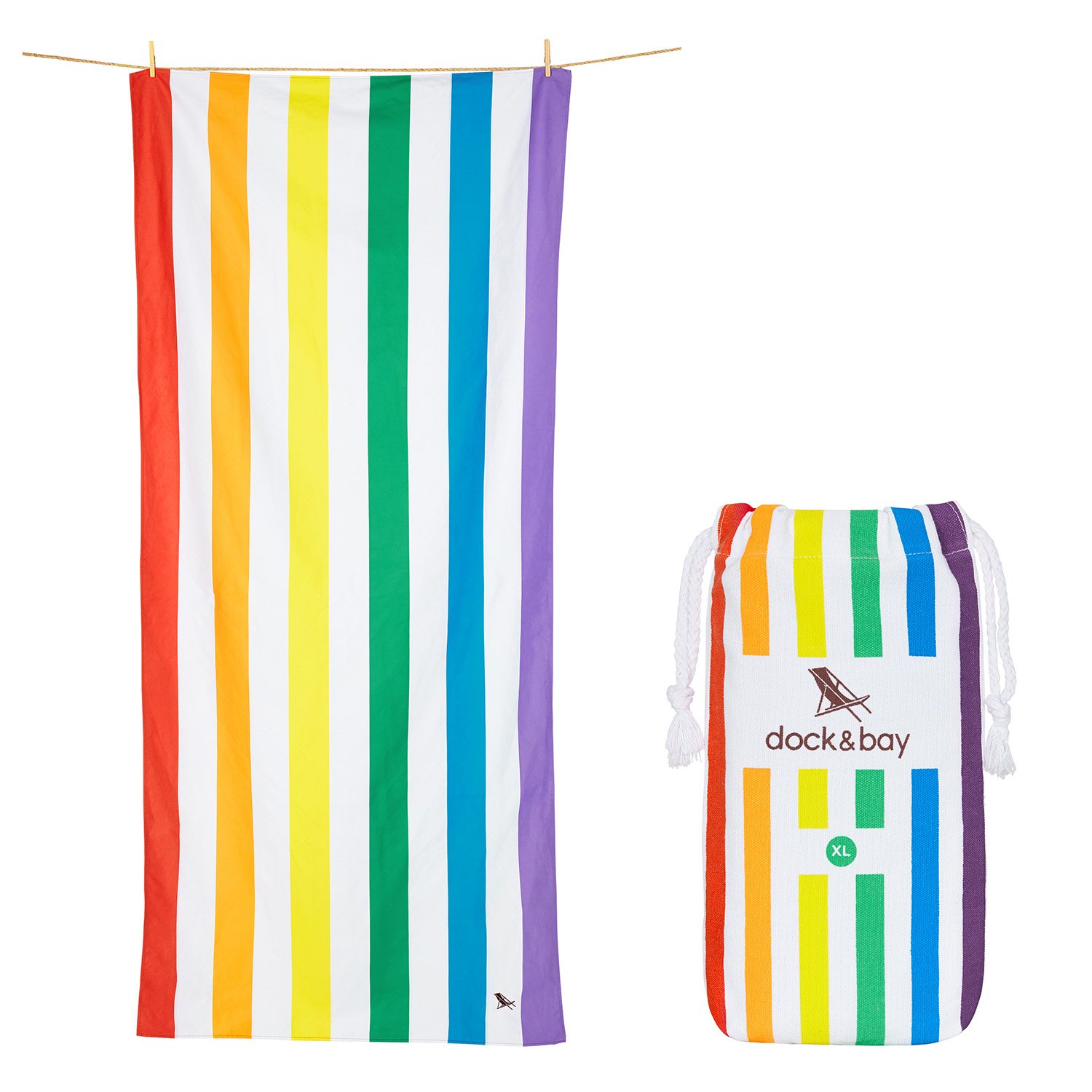 Dock Bay Rainbow Beach Towels for Travel Extra Large 78x35 cabana towel eBay