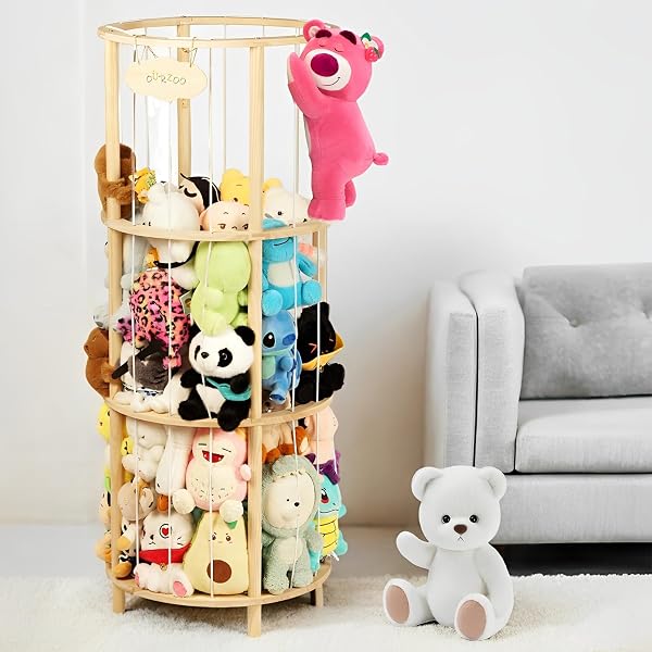 Tubo Vertical Para Almacenar Peluches - Transparente, Con Cremallera, Tamaños 120cm O 150cm X 26cm, Blanco O Rosa