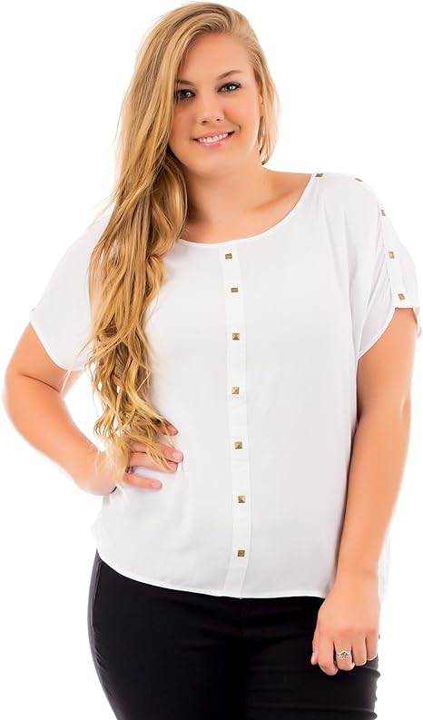 women's plus size gold blouse