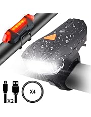 Lot De 4 Lumières LED Pour Poussette - Éclairage Avant Et Arrière, Sécurité Nuit, Fixation Silicone Flexible