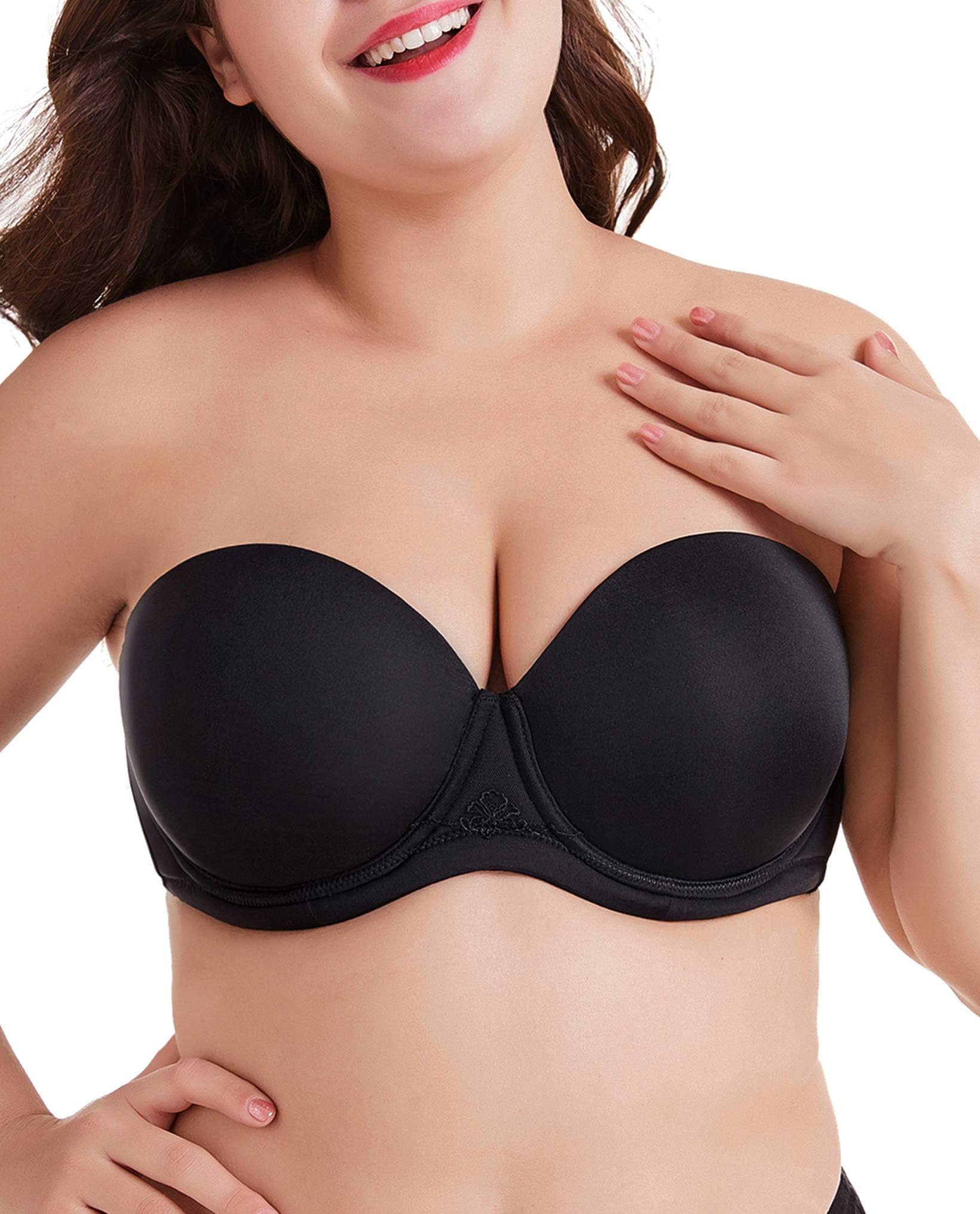 Women's Multiway Strapless Bra Full Figure Underwire Contour Beauty Back Plus Size Bra