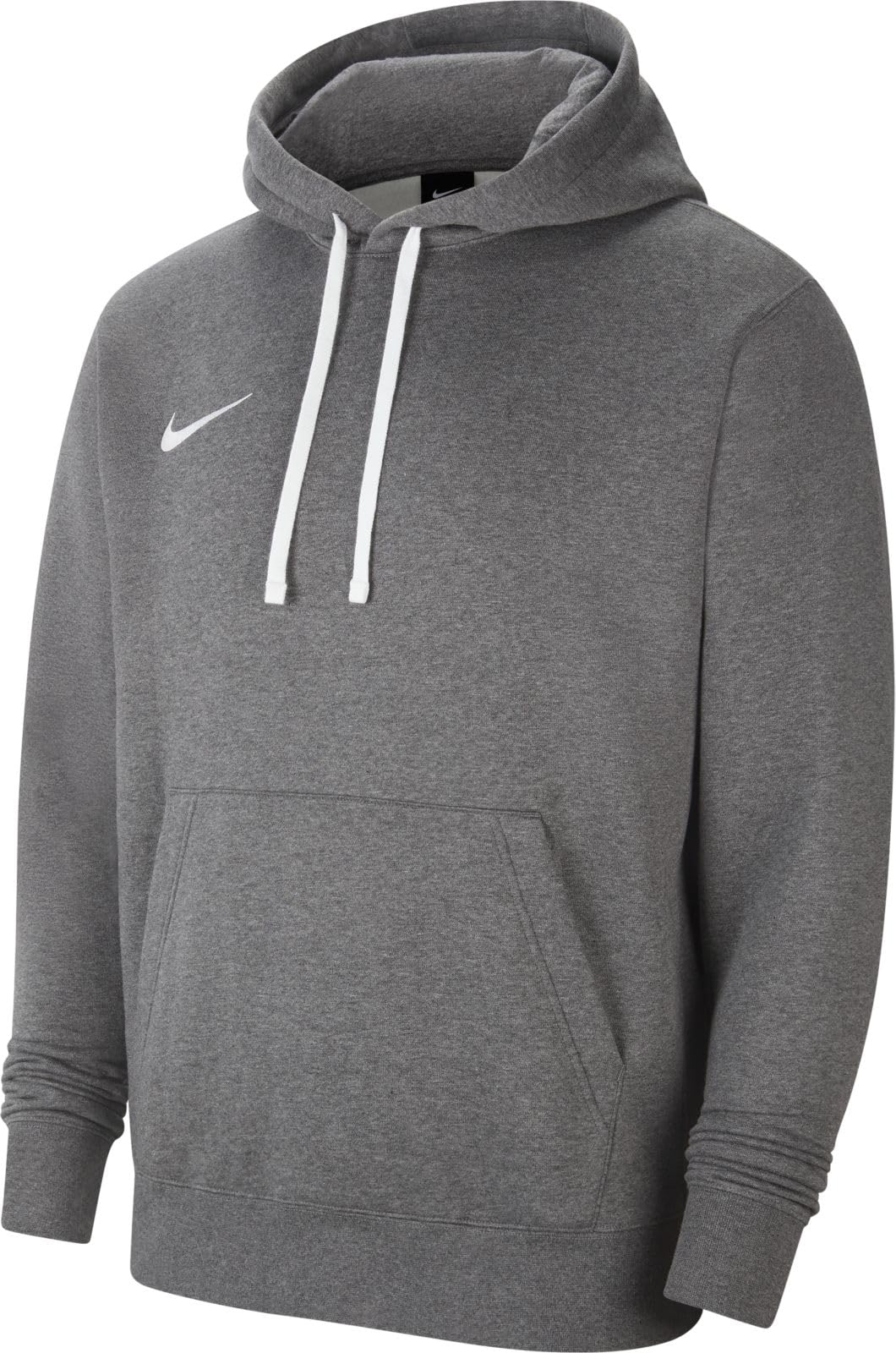NIKE Men's M Nk Flc Park20 Po Hoodie Sweatshirt, Charcoal Heathr/White/White, 3XL UK