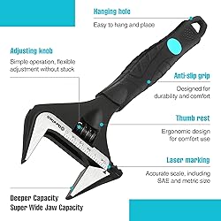 DURATECH 8-Inch Adjustable Wrench, Wide Jaw Opening