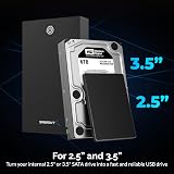 Sabrent USB 3.0 Enclosure 5Gbps 2.5/3.5 Stir USB HDD SSD EC-KSL3 view 2