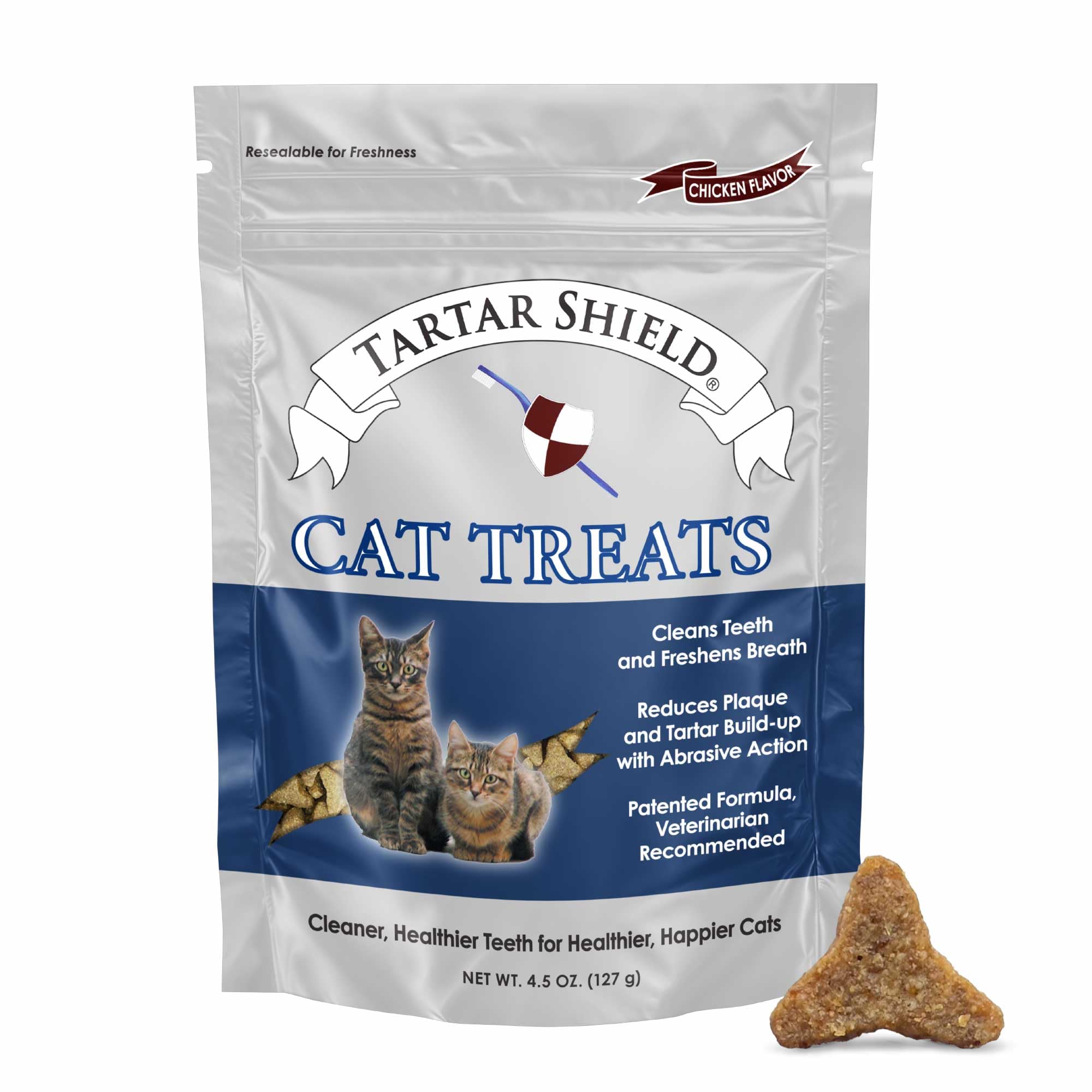 Tartar Shield® Daily Dental Cat Treats, Chicken Flavor, 4.5 oz