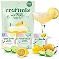 Craftmix Margarita Variety Pack Cocktail & Mocktail Drink Mixer, Skinny Mixes - Water Flavoring Packets - Made With Real Frui