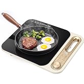 1500W Infrared Hot Plate, Portable Single Burner Electric Cooktop | Sensor Touch &amp; Digital Display, Dual-ring Heating, 3-hour Timer, 4 Cooking Presets, Compatible with All Flat-bottom Cookware