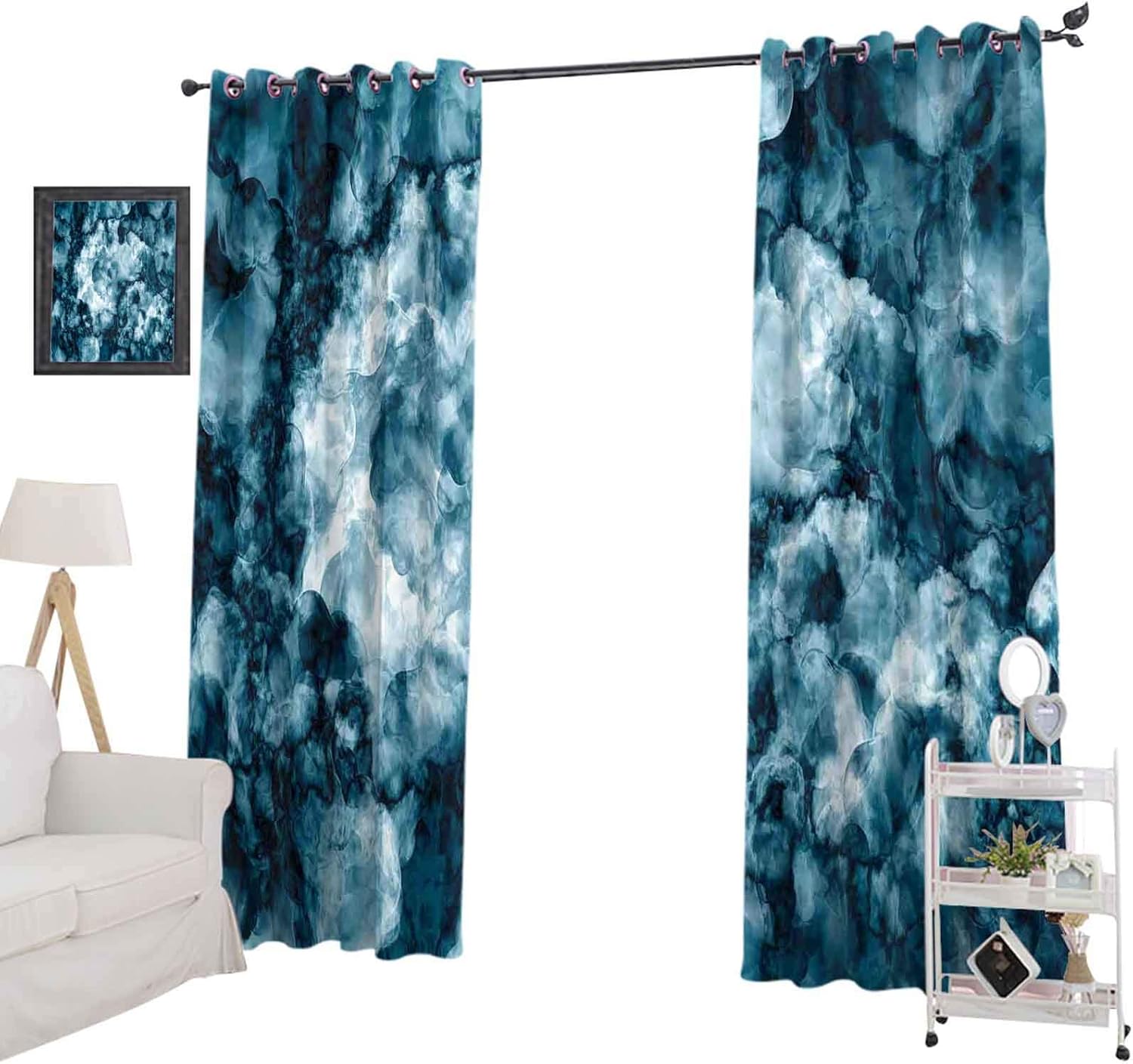 YUAZHOQI Marble Curtains for Living Room Antique Marble Stone with