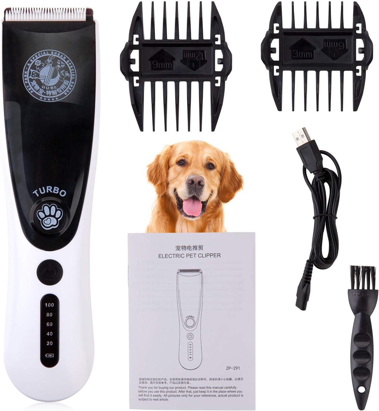 wireless dog grooming clippers