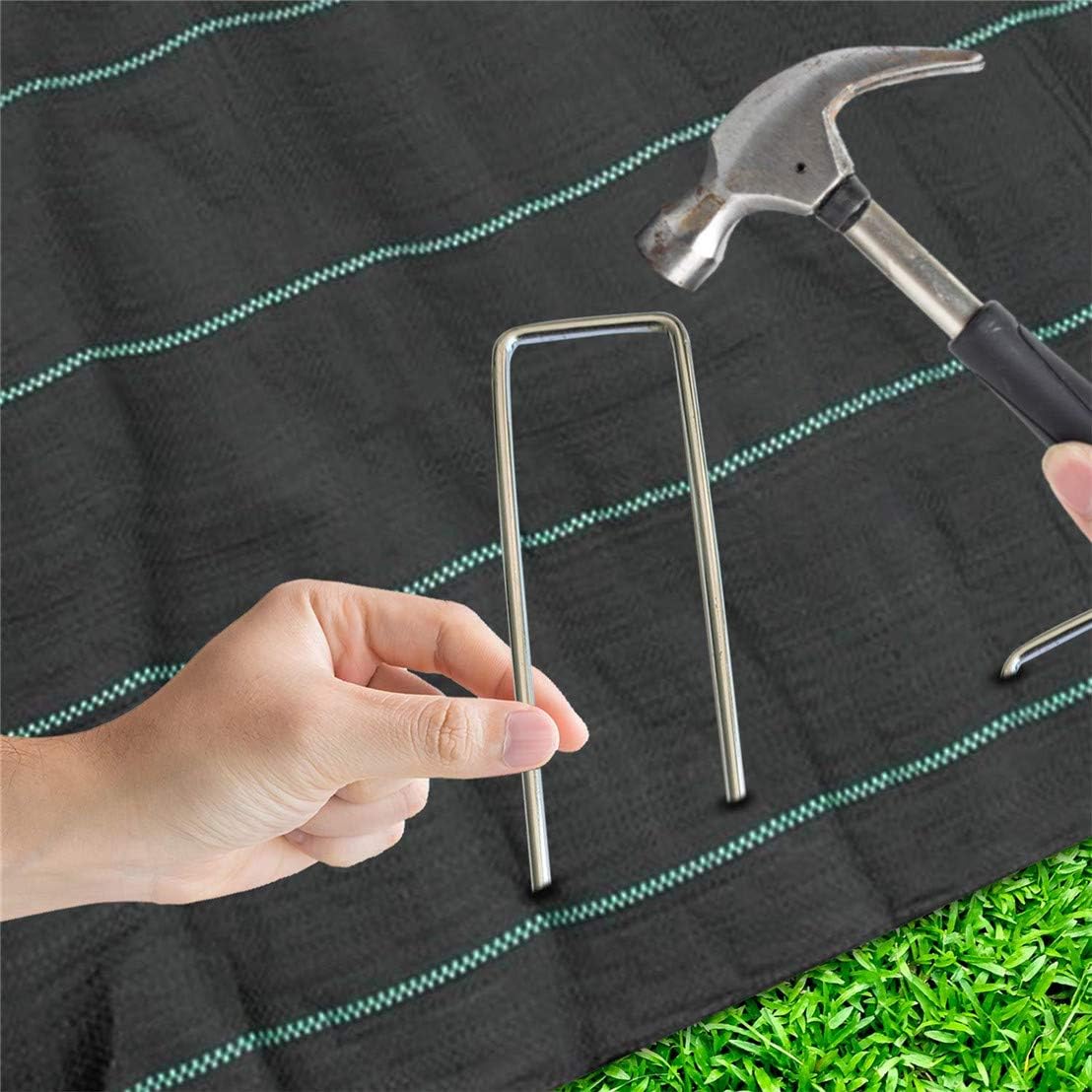 Garden Stakes Ground Anchor Pegs Galvanized Gardening Staples Pins Spikes for Landscape Securing Lawn Farm Weed Barrier Grass Fabric Netting 25 PCS - Image 4