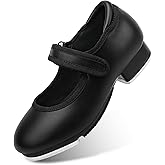 Stelle Tap Shoes for Girls Toddler Boys PU Leather Dance Shoes(Toddler/Little Kid/Big Kid)