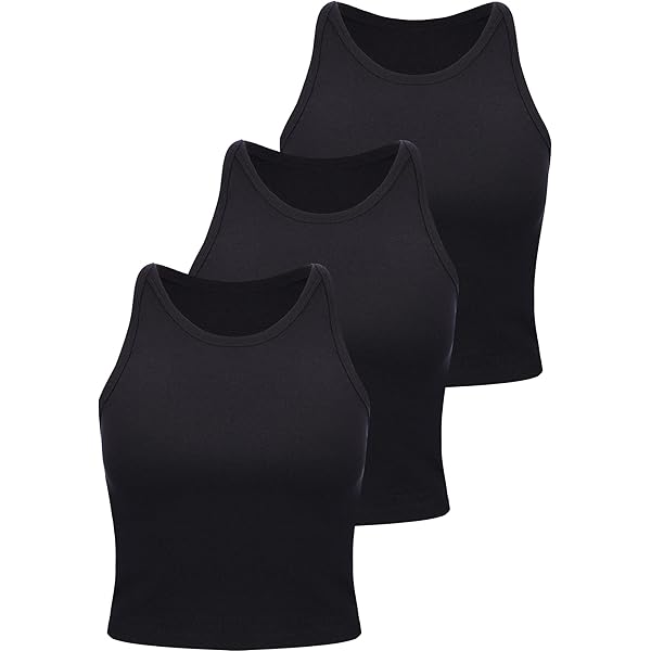 Zenana Outfitters 4 Pack Women's Plus Size Black Scoop Neck
