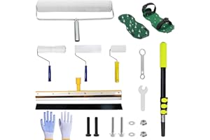 BERXOL Self-Levelling Cement Tool Kit, Epoxy Floor kit, Spike Roller for Self Leveling, Paint Roller, Epoxy Shoes Spikes, Concrete Tools, Epoxy Roller, Floor Leveling Tools (Advanced)
