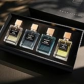 AVVA VISION Luxury Men's Perfume Set Boyfriend Husband Father Man Premium Fragrances Collection Valentines Day Gift Cologne Birthday Anniversary Ideal Gift For Him, Scents of 4 x 1 fl.oz