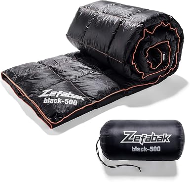 Amazon Com Zefabak Camping Down Blanket With European Standard 90 Down Blend Puffy 600 Fill Power Waterproof And Warm Duck Down Blanket For Camping Travel Hiking Home Kitchen
