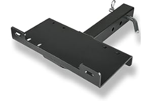 VONLX Winch Hitch Mounting Plate, Towing Winch Mounts Universal 2" Receiver Trailer Hitch Winch Mount Bracket for Recovery Winches Hitch Winch Cradle Mounting Plate Fit for ATV UTV SUV Pickup Truck