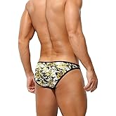 KAREN SPACE Sexy Mens Underwear Briefs, Ice Silk Underwear Breathable Sexy Panties