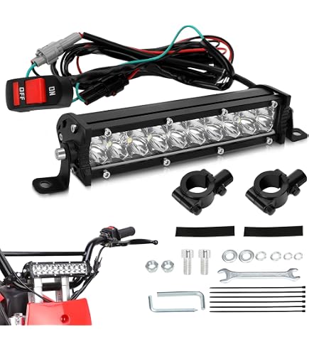 Amazon.com: Headlight LED Light Bar Kit USB Switch for CRF110
